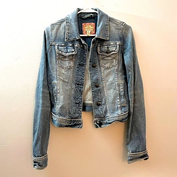 Abercrombie & Fitch Jackets & Blazers - VTG A&F distressed jean jacket